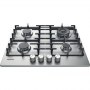 Hotpoint | PPH 60G DF/IX | Hob | Gas | Number of burners/cooking zones 4 | Rotary knobs | Stainless steel - 2